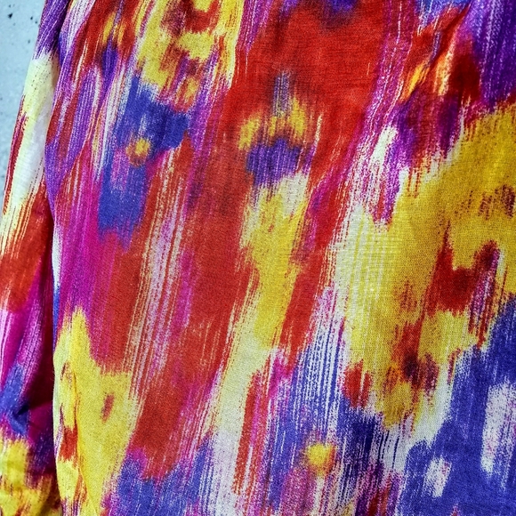 Banana Republic Silk Medium Boho Peasant Top - Picture 11 of 12